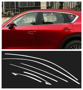 

Accessories High Quality Stainless Steel Upper Window Sill Trims 6pcs/set FOR Mazda CX5 CX-5 2017 2018 2019
