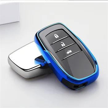 

Soft TPU Remote Car Key Case Cover For Toyota Chr C-hr Land Cruiser 200 Avensis Auris Corolla 2 or 3 Buttons Remote Car styling