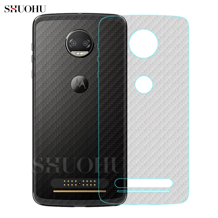

5Pcs/lot 3D Carbon Fiber Back Cover Screen Protector Protective For Motorola Moto G4 G5S Plus G4 Z2 Play Clear Film ScratchProof