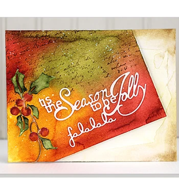 

"FA LA LA LA" Alphabet Scrapbooking Dies Metal Cut Handicraft Embossing Stencil Card Photo Album Making Template Decoration