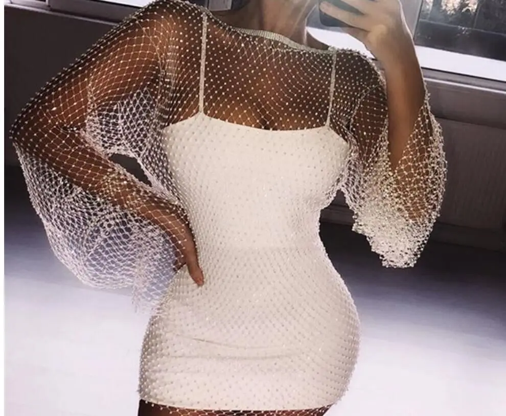 

Yesexy 2019 Long Sleeve Summer Sexy Hallow out O Neck Dress VR19263