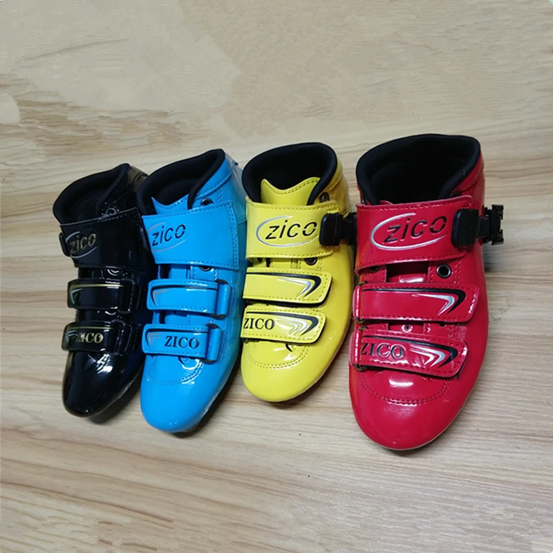 [الجليد التمهيد] مضمنة سرعة أحذية تزلج العلوي التمهيد 2-طبقات الكربون الألياف الكبار النساء الرجال الاطفال الأطفال صبي الفتيات حجم 30-44