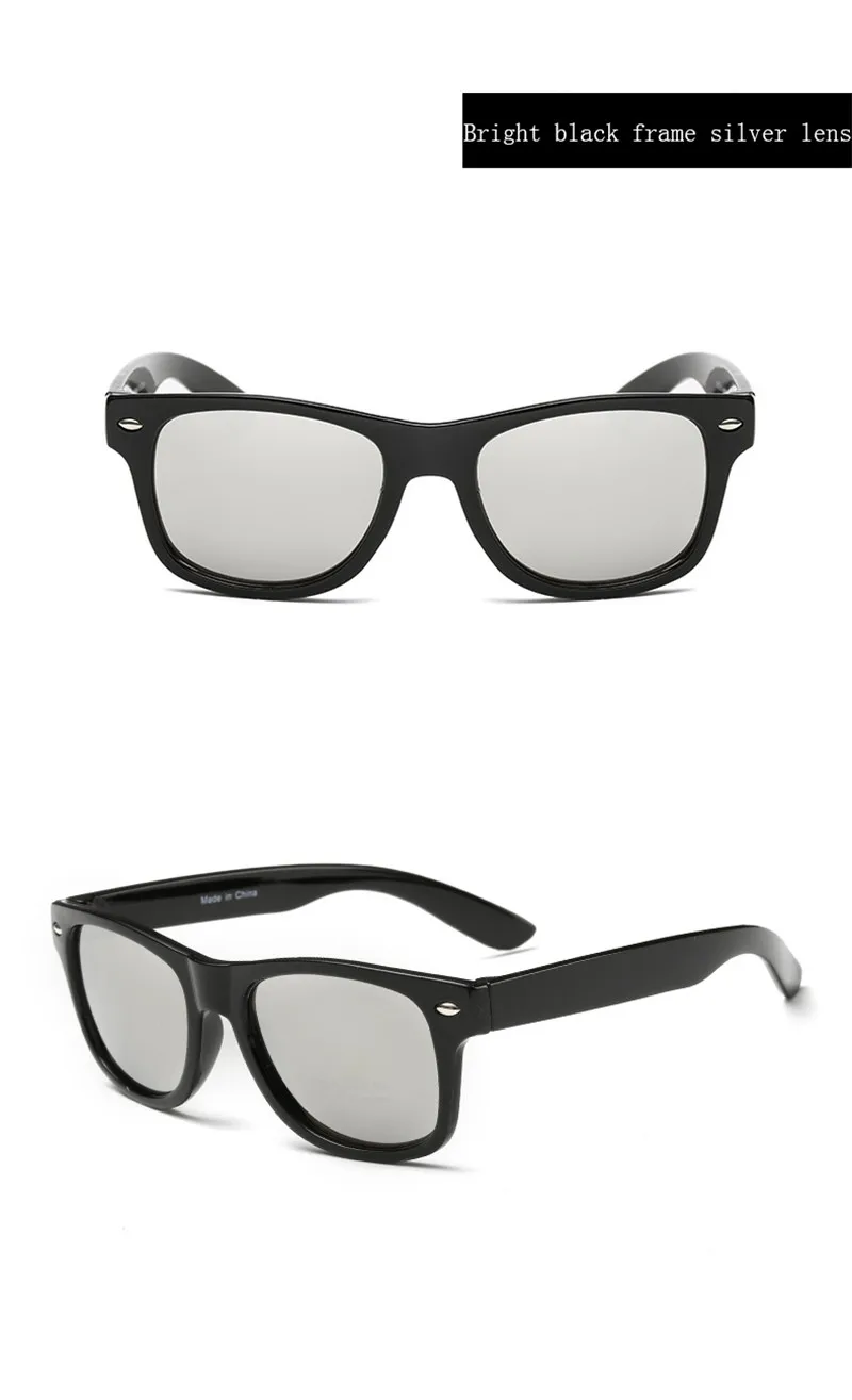 Kids Sunglasses 6-15 Years Kids Sun Glasses for Children Boys Girls Fashion Eyewares Coating Lens UV 400 Protection With Case
