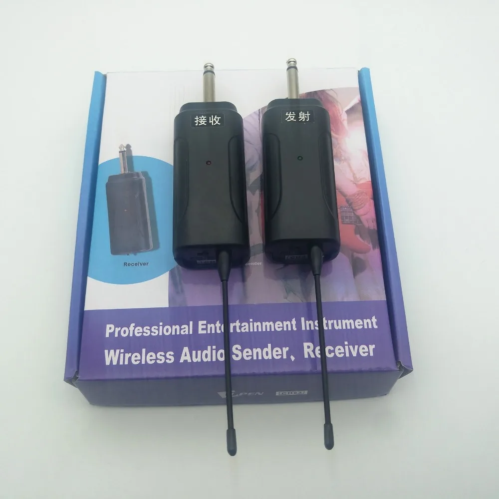 

Portable Wireless Audio Transmitter Receiver System for Electric Guitar Bass Electric Violin Musical Instrument