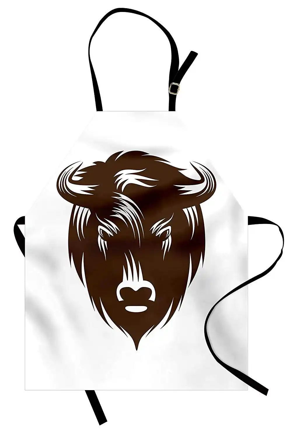 バイソンエプロン地球トーン角バッファローヘッド荒野森林動物ジャングルイラストキッチンよだれかけクッキング園芸 Aprons Aliexpress