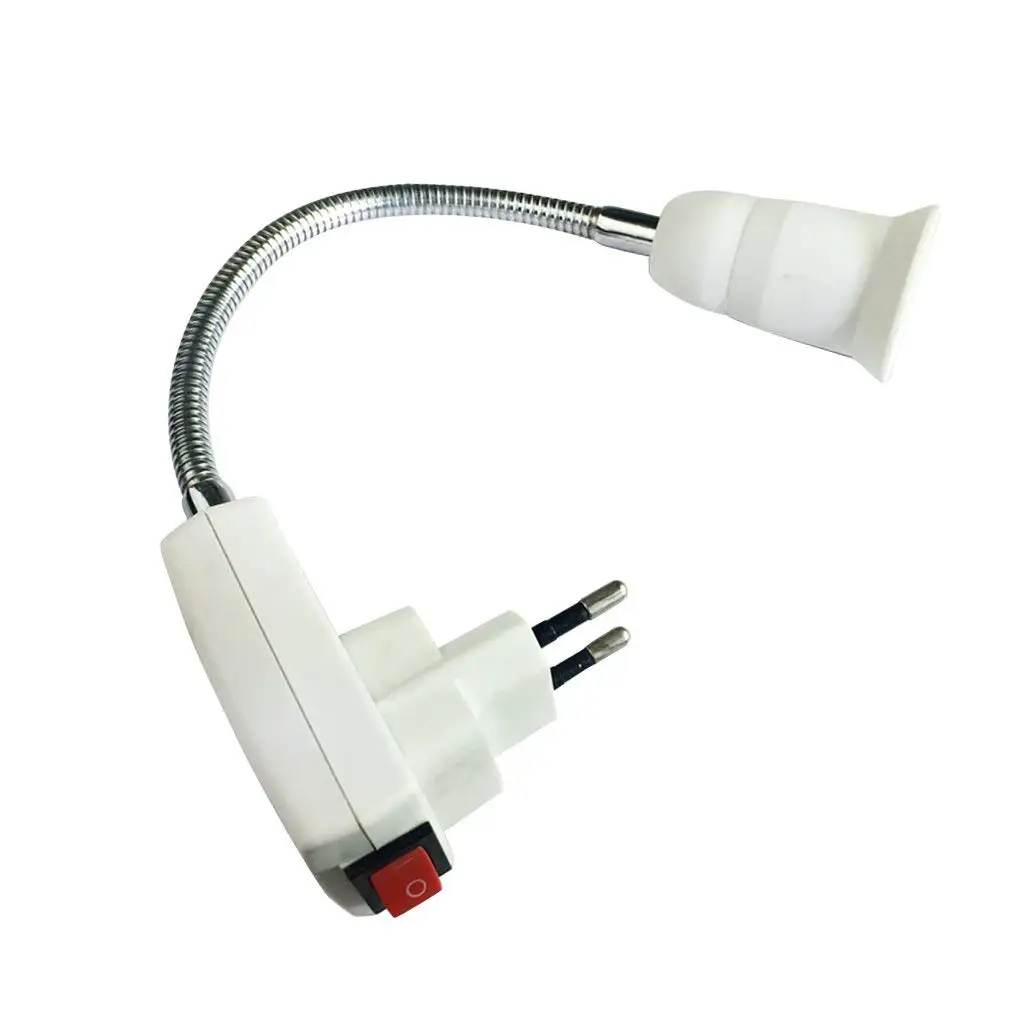 Оптовая продажа E27 лампы гнездо адаптер конвертер светодио дный основание светильника переключатель 40 см ЕС plug