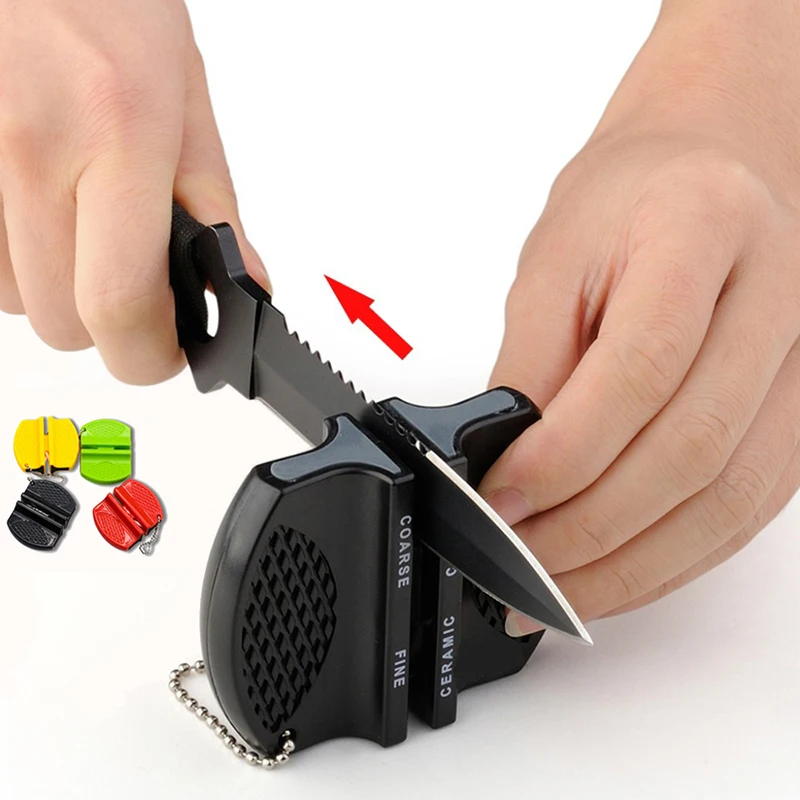

Mini Ceramic Rod Knife Sharpener Two-stage Tungsten Portable Butterfly Type Whetstone Sharpener Sharpening Knives Stone