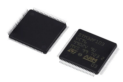 

STM32F103 LQFP100 MCU 32-bit STM32F ARM Cortex M3 RISC 256KB Flash 2.5V/3.3V 100-Pin LQFP STM32F103VCT6