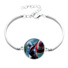 Супергерой Капитан Америка серебряные браслеты детские ювелирные изделия браслеты Железный человек Халк Прямая поставка