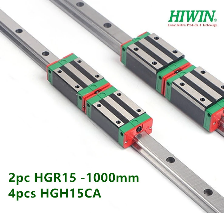 2 sets HGR151000mm Hiwin Liner rail & 4 pcs HGW15CC Block Bearing Automation, Motors & Drives