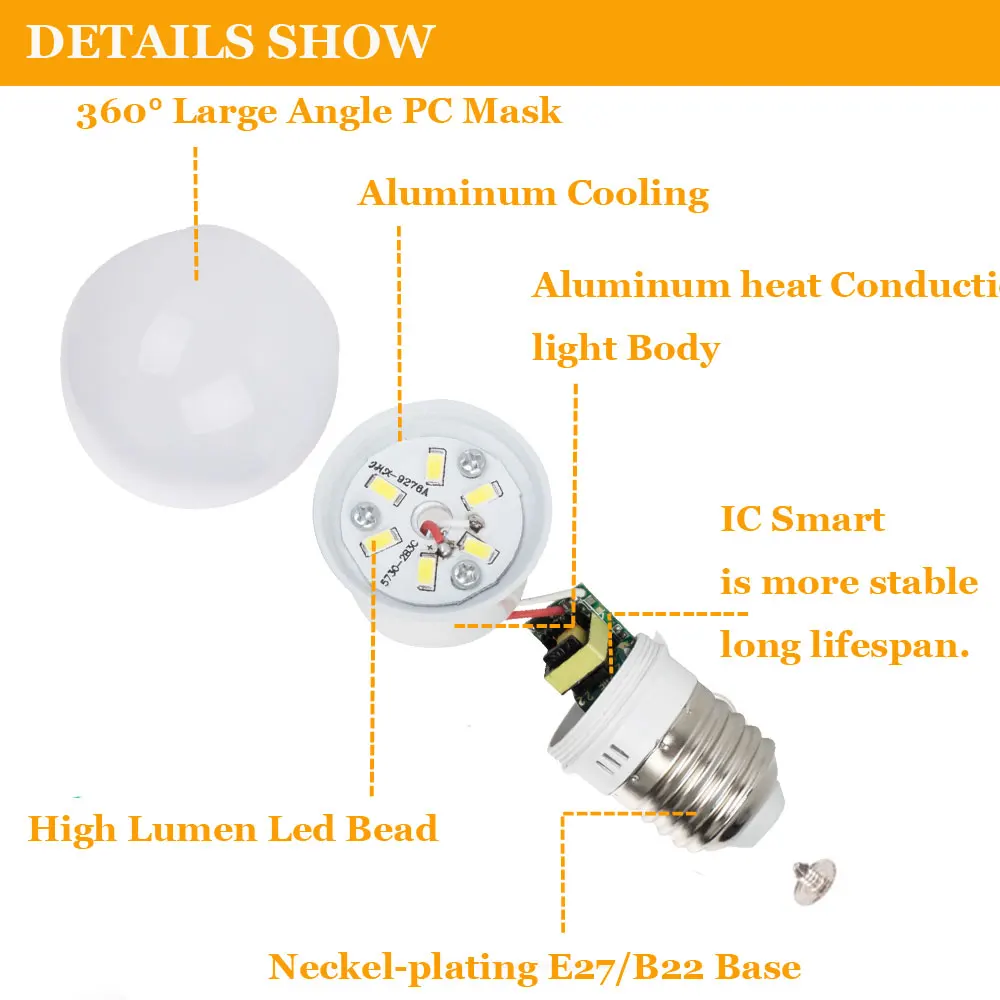 RP0407 LED Globel Bulb Light-K[S (15)