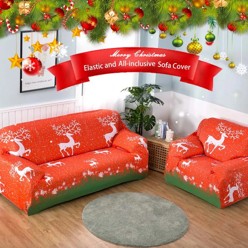 Stretch Sofa Covers Merry Christmas All inclusive Elastic Couch Cover