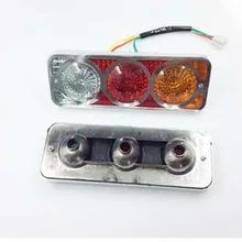 2 шт. электрических трехколесных велосипедов задние фонари зад Реверсивный рулевого тормозные огни ходовые огни шесть провода три огни 60В