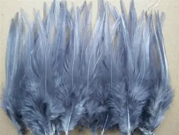 

heat! Free shipping sell 50 pcs gray pheasant feather, 10-15cm long, DIY jewelry decoration