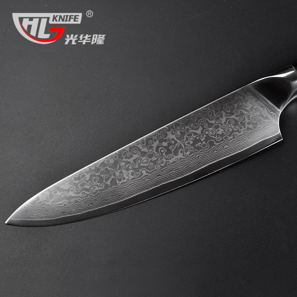 Дамасский клинок ручной работы верхний нож дамасская сталь Прямые ножи для выживания мачете китайский кухонный нож