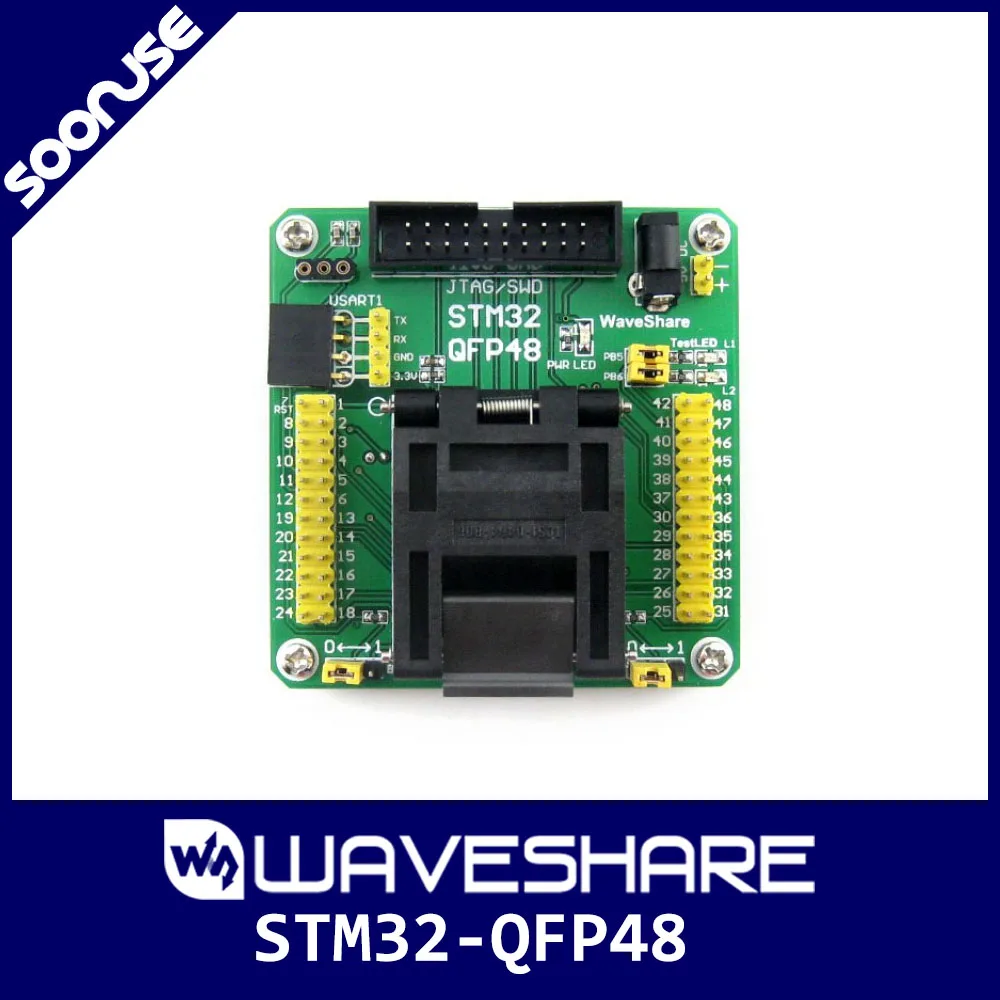

STM32-QFP48, QFP48 LQFP48 STM32 STM32F10xC STM32L15xC Yamaichi IC Test Socket Programming Adapter 0.5mm Pitch