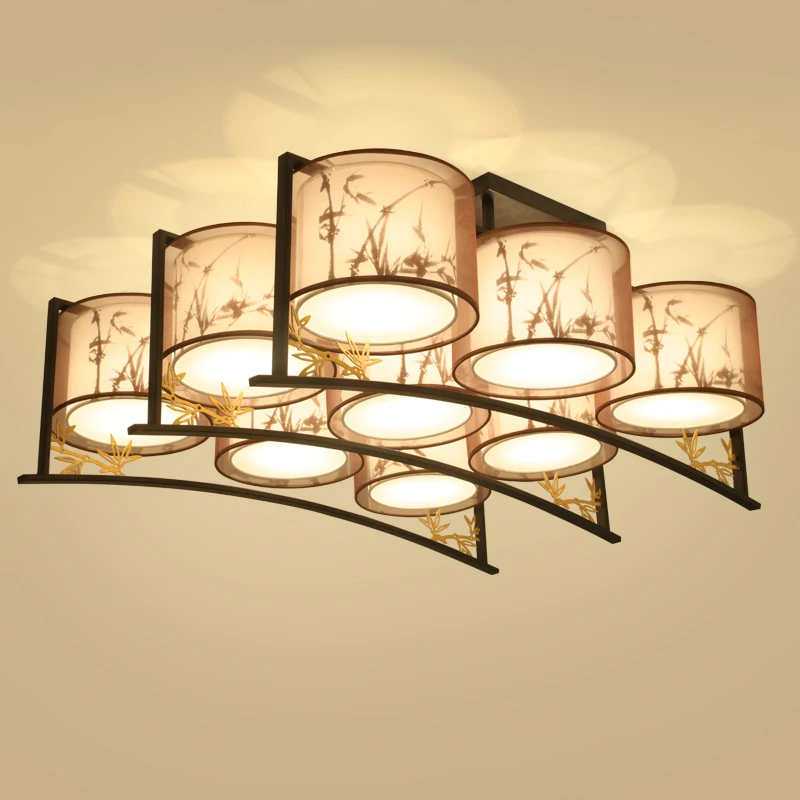 

Chinese living room Ceiling lamps rectangular bedroom study light simple antique corridor restaurant Ceiling Lights LO7147