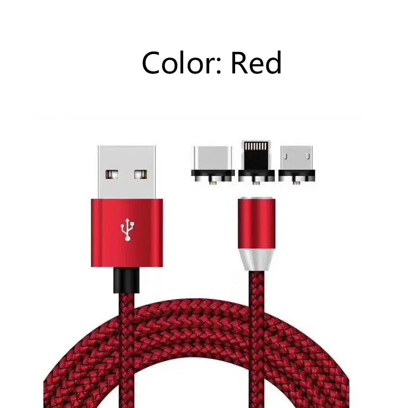 Магнитный зарядный кабель Micro USB кабель для iPhone XS Max X XR магнитное зарядное устройство usb type C светодиодный зарядный провод шнур 1 м
