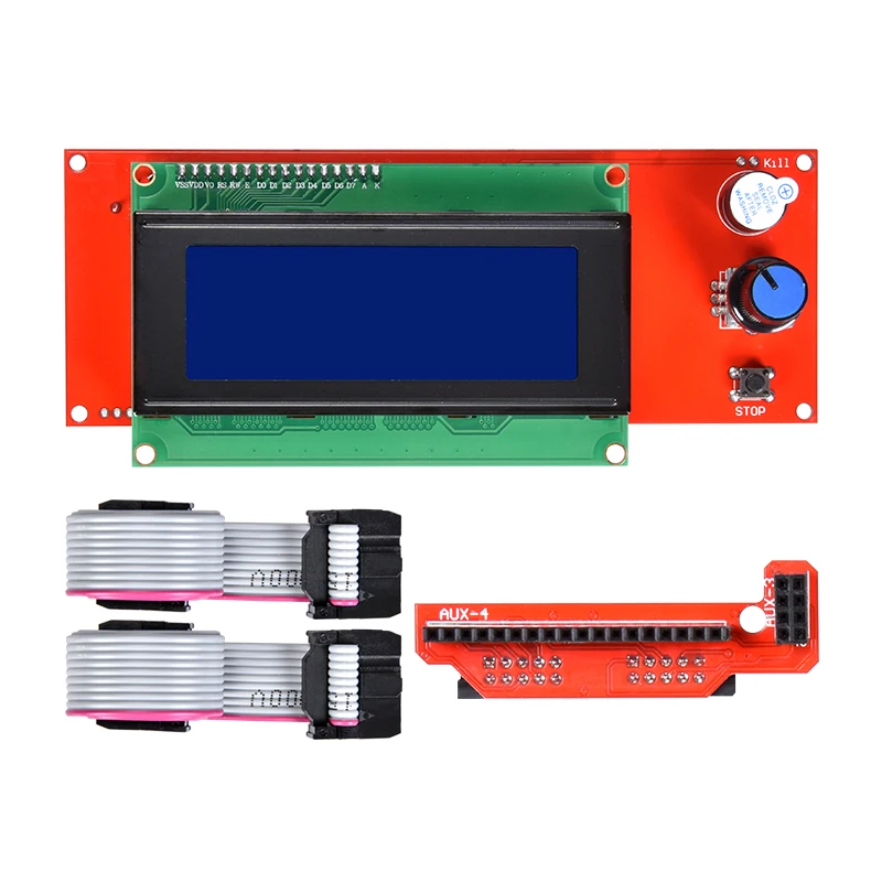 

3D Printer Kit Smart Parts RAMPS 1.4 Controller Control Panel LCD 2004 Module Display Monitor Motherboard Blue Screen