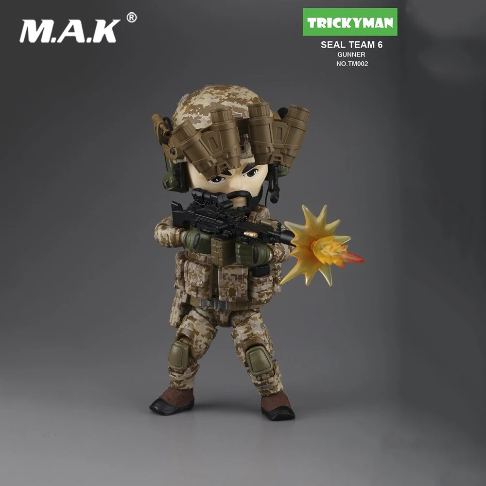 Коллекционная мини фигурка 13 см 5 дюймов военная экшн TRICKYMAN Seal Team 6 Series Gunner TM002