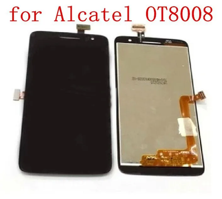 100 Original Replacement LCD Display Touch Digitizer Screen Assembly For Alcatel OT8008 OT 8008A 8008W 8008D