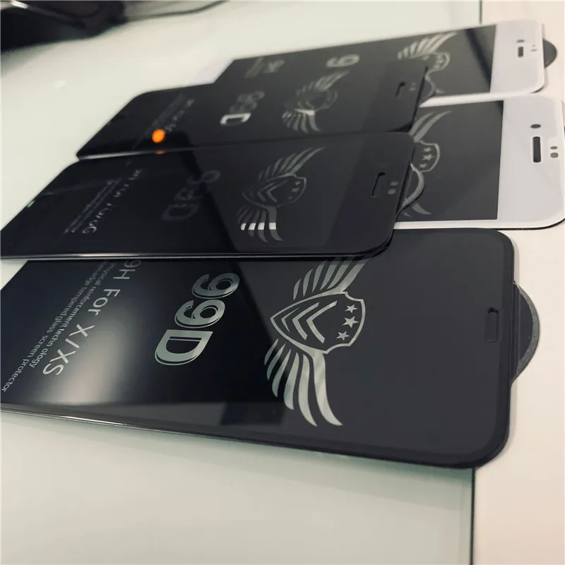 Защитное закаленное стекло 99D для iphone 7 6 6s 8 plus XS max XR x xs защита экрана на 6S