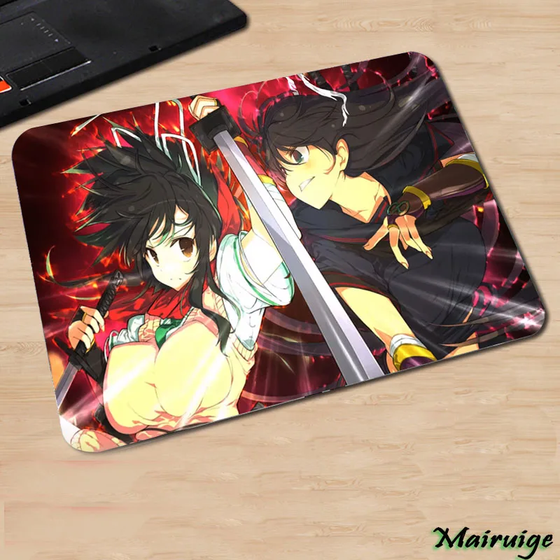 Mairuige Популярные Senran Kagura аниме милые девушки шаблон коврик для мыши маленький