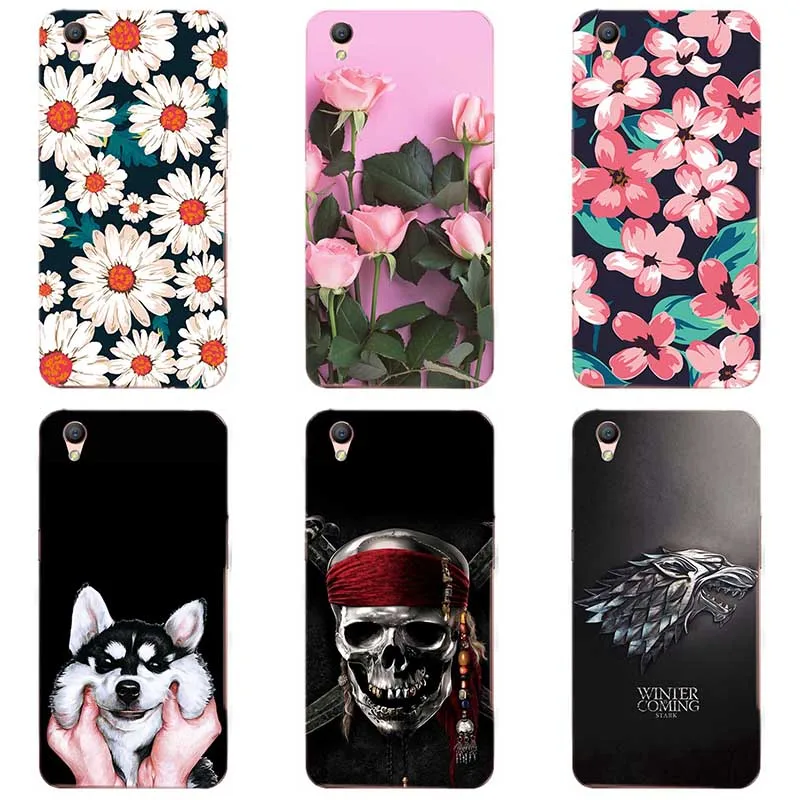 

For OPPO A37 Soft silicone Phone Cases For OPPO A37 Soft TPU Material Back Cover Coque Print painting Flower style