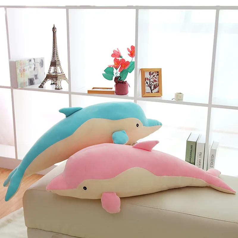 Plush Ocean Cartoon Dolphin Toys Soft Cute Pillow ...
