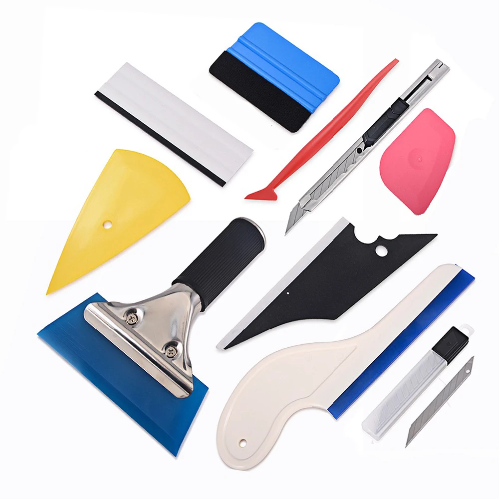 

EHDIS Auto Sticker Decal Kit Vinyl Foil Film Wrap Squeegee Scraper Car Styling Accessories Wrapping Cutter Knife Tints Tool Set