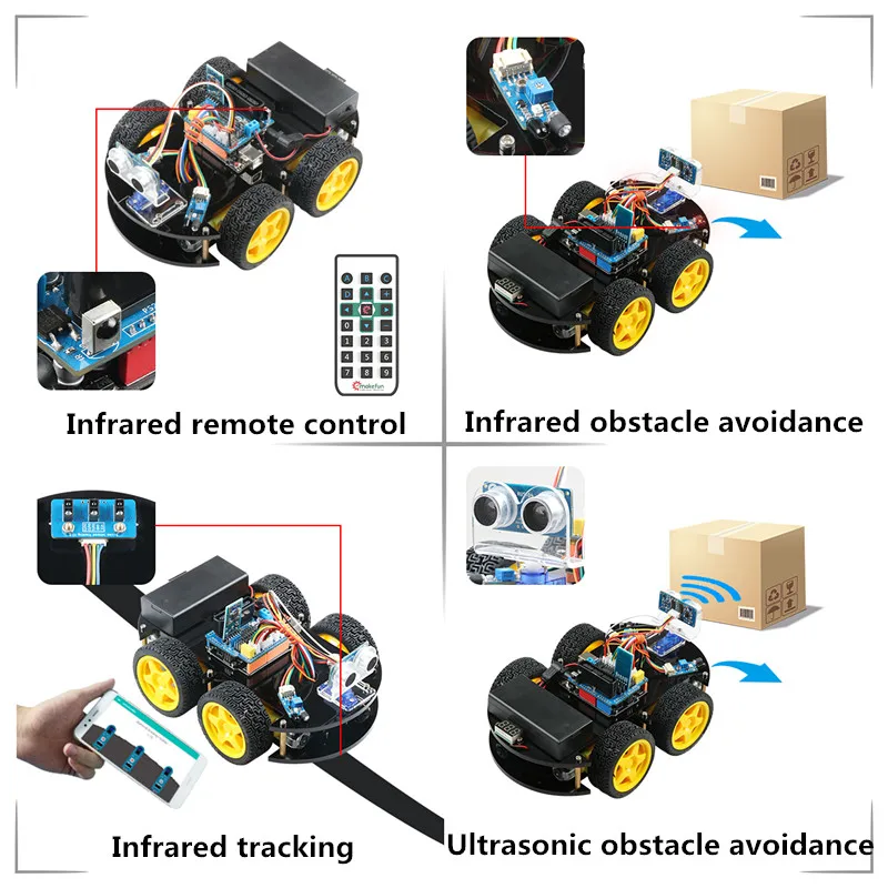 Emakefun робот-автомобиль Hummer-bot Arduino Интеллектуальный программируемый робот-набор scrach2.0 Windows ardinvi IDE робот-игрушка