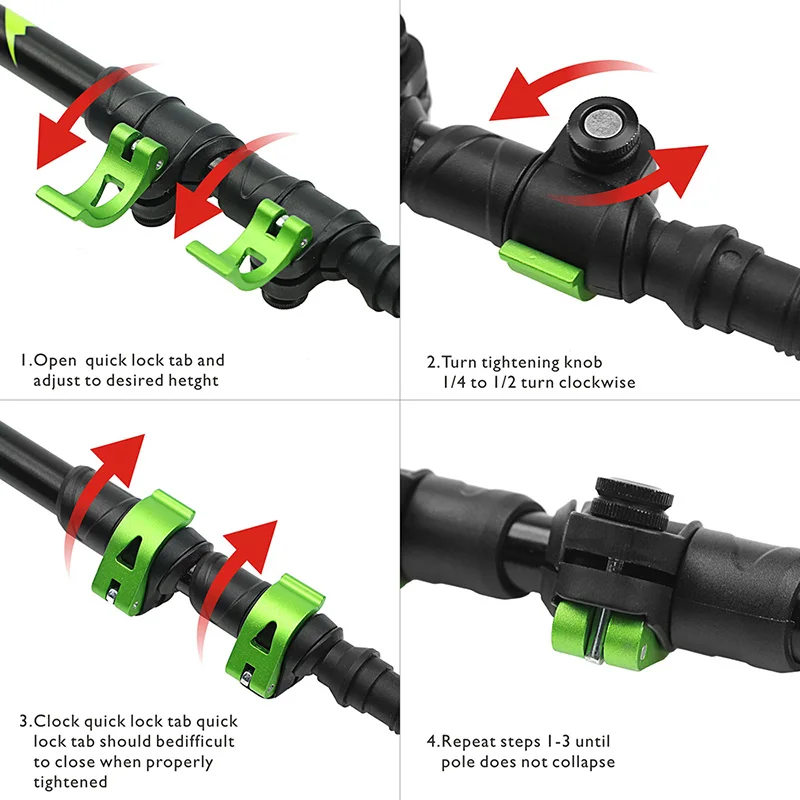 Hitorhike para Nordic Bengalas Camping Caminhadas Trekking Pole Bengalas Ultraleve Alpenstock Telescópica Ajustável New Arrival 25 Cheap Bengalas