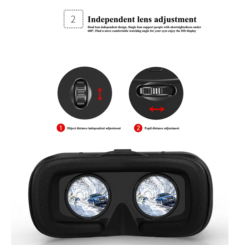 Rovtop 3D очки VR коробка Виртуальная реальность картонная гарнитура шлем для смартфона samsung очки VR устройства для игр Z2