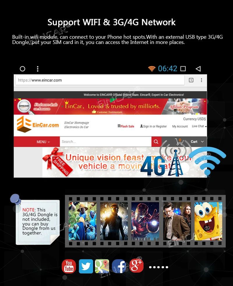 Best AM FM Radio Double Din Android 8.1 OS 7 Inch Capacitive Touch Screen Car radio Stereo In Dash GPS Navigation Support AM FM Radio 4