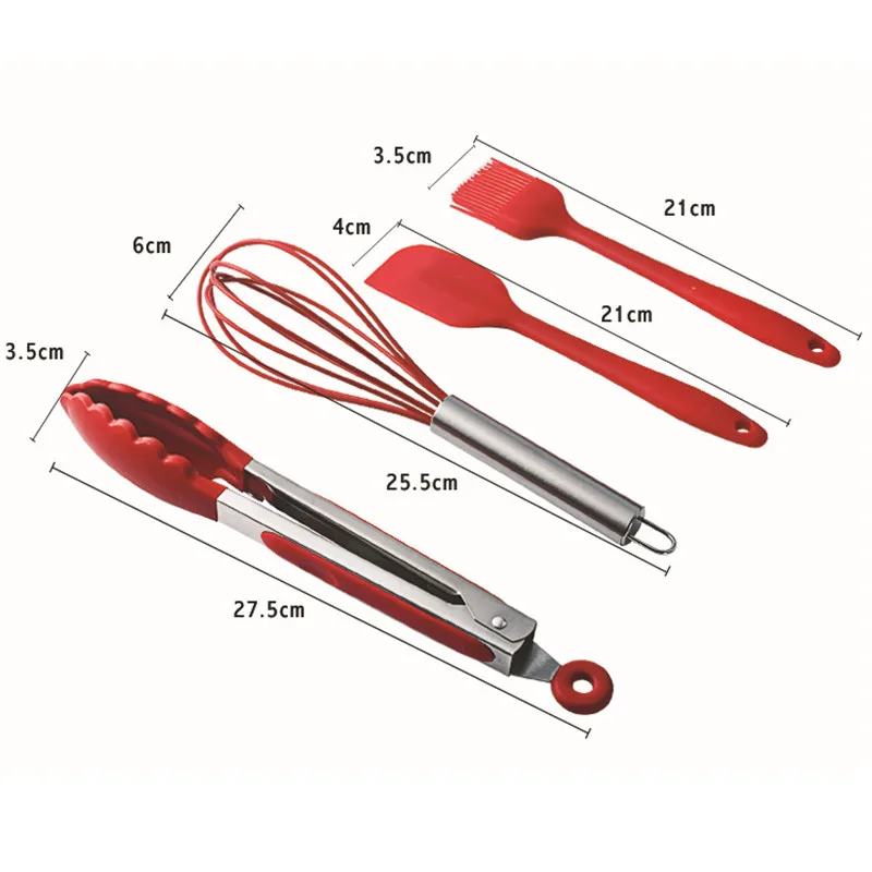 Cena 10 sztuk 5 sztuk silikonowe naczynia do gotowania zestawy żaroodporne naczynia kuchenne naczynia do pieczenia kuchenne zestaw przyborów do gotowania akcesoria