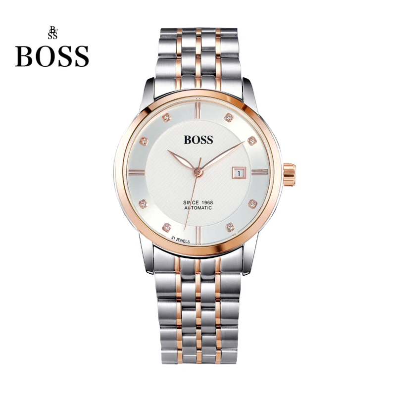 BOSS Germany watches men luxury brand Senator 21 jewels MIYOTA CO JAPAN automatic self wind mechanical