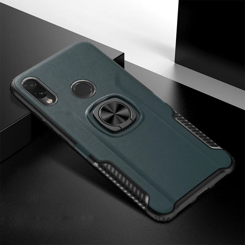 

Shockproof Armor Phone Case For Xiaomi Redmi Note 7 Pro Ring Holder Stand Magnetic Bracket Back Cover For Redmi Note 6 Pro