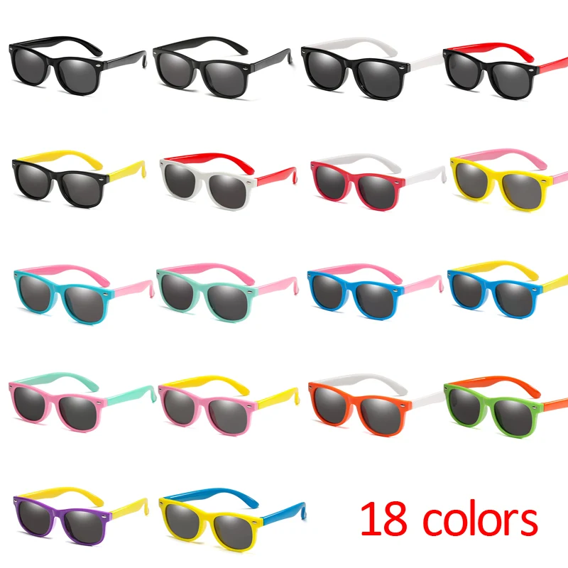 Flexible Polarized Kids Sunglasses Children's Sun Glasses for Baby Sunglasses Girls Boys Eyeglasses 1.5-11 Years Kids Glasses