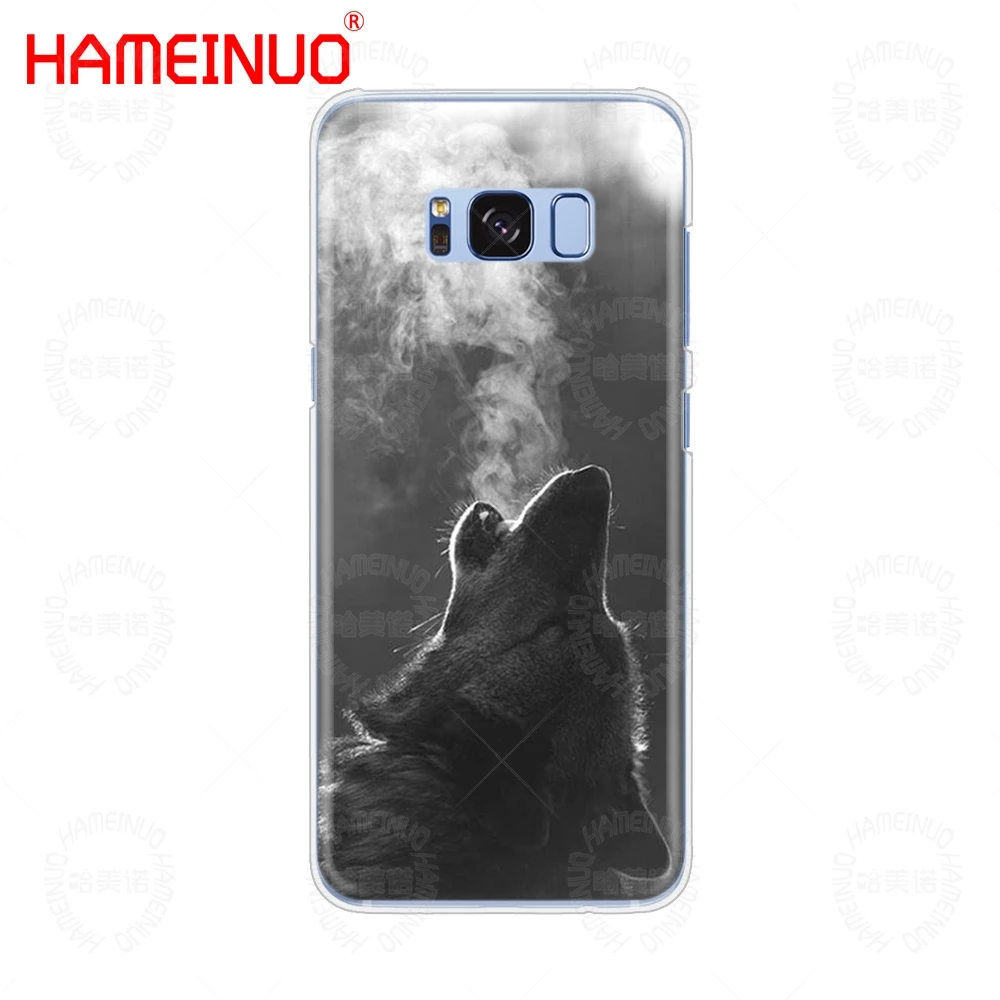 Чехол для мобильного телефона с изображением волка для samsung Galaxy S9 S7 edge PLUS S8 S6 S5 S4 S3 MINI - Цвет: 73755