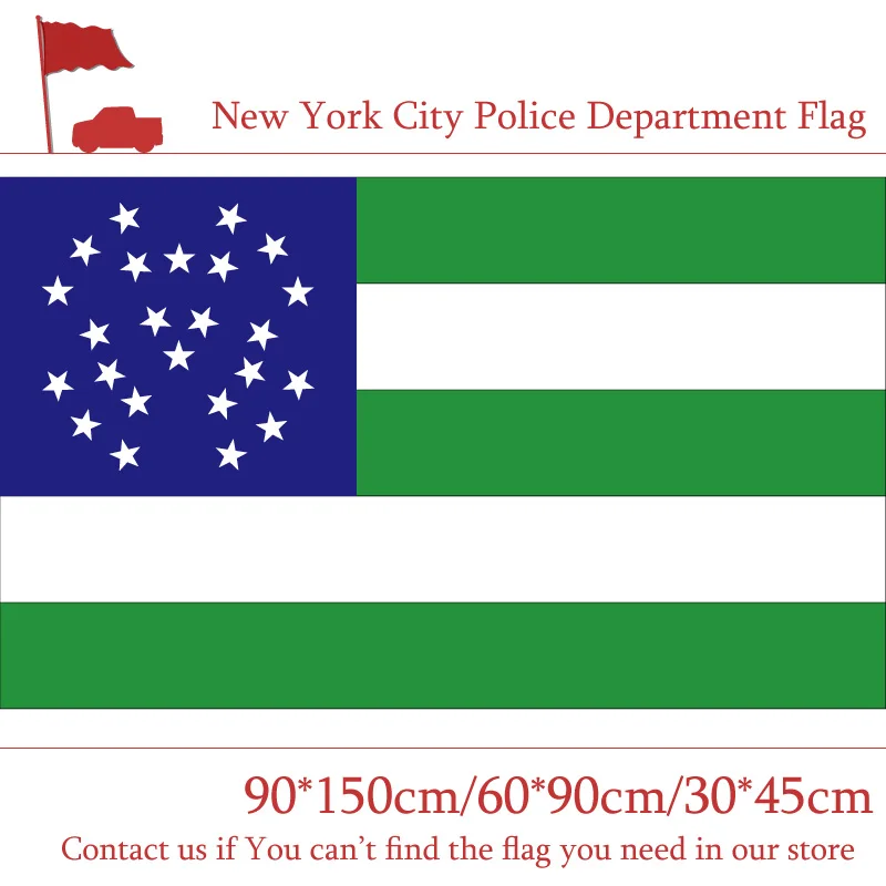 

Free shipping 90*150cm U.S. New York City Police Department Flag 60*90cm 3x5ft Printed Polyester Banner 30*45cm Car Flag