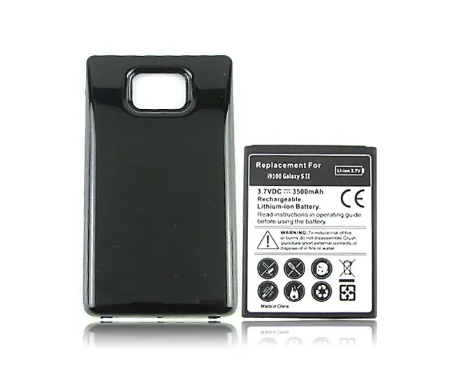 Удлиненная более толстая сменная батарея для телефона Samsung Galaxy S2 SII i9100 GT 3500 мАч