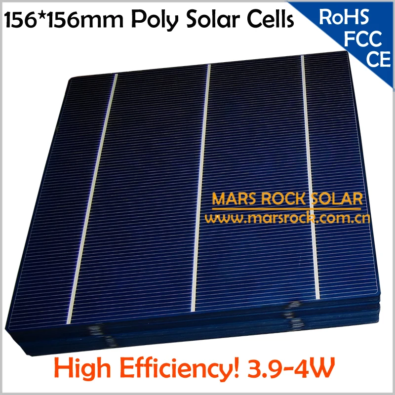 400pcs/Lot Wholesale Cheap A Grade Poly Solar Cells for Solar Panel Module, 16-17% Efficiency, 3 Busbar, 3.9W, Free Shipping,CE 400pcs/Lot Wholesale Cheap A Grade Poly Solar Cells for Solar Panel Module, 16-17% Efficiency, 3 Busbar, 3.9W, Free Shipping,CE