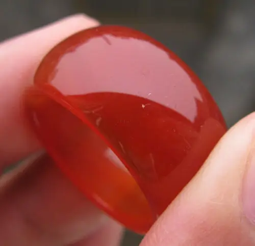 

FREE SHIPPING>>>@@ Miss 0x antique red onyx stone hand carved ring