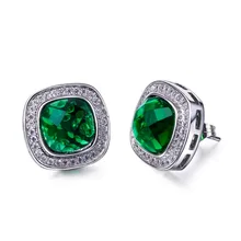 De moda del perno prisionero para la muchacha rodio plateado con piedra de la CZ del banquete de boda de la joyería del cuerpo del envío libre