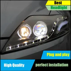 Автомобиль голове стиль лампы для Ford Mondeo фары 2007-2012 фар сборки СВЕТОДИОДНЫЙ два Ангельские глазки DRL динамический поворотов свет