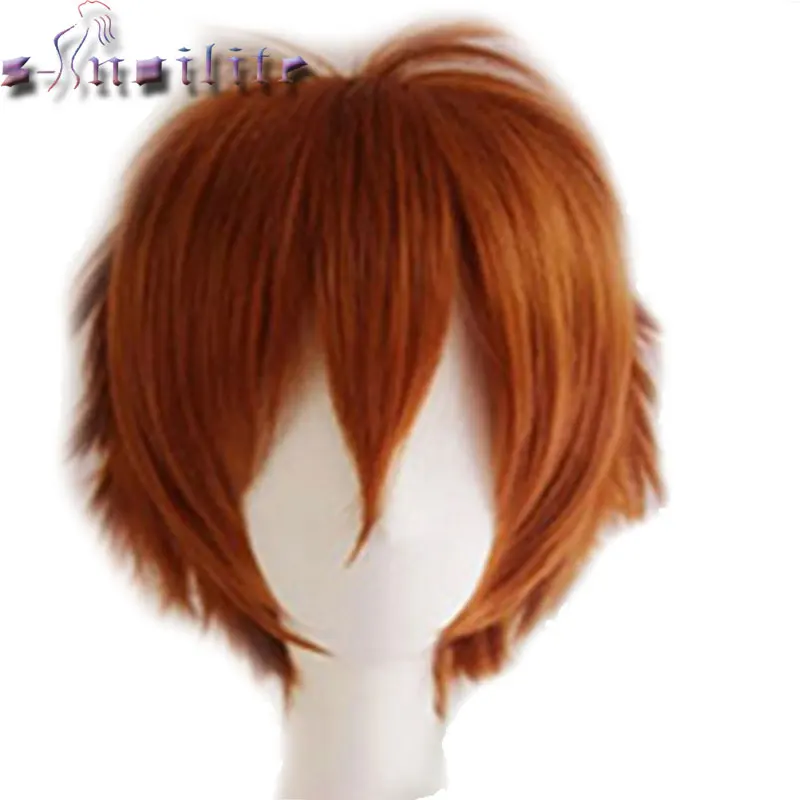 S Noilite Cosplay Curly Hair Tail Full Wigs Short Black Wig Women