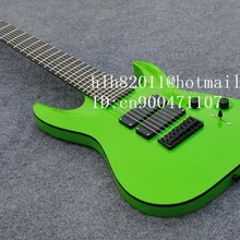 Новые 8-Струны электрогитара в зеленом цвете с черным оборудования и эбони Сделано в Китае++ пенопластовую коробку F-2107