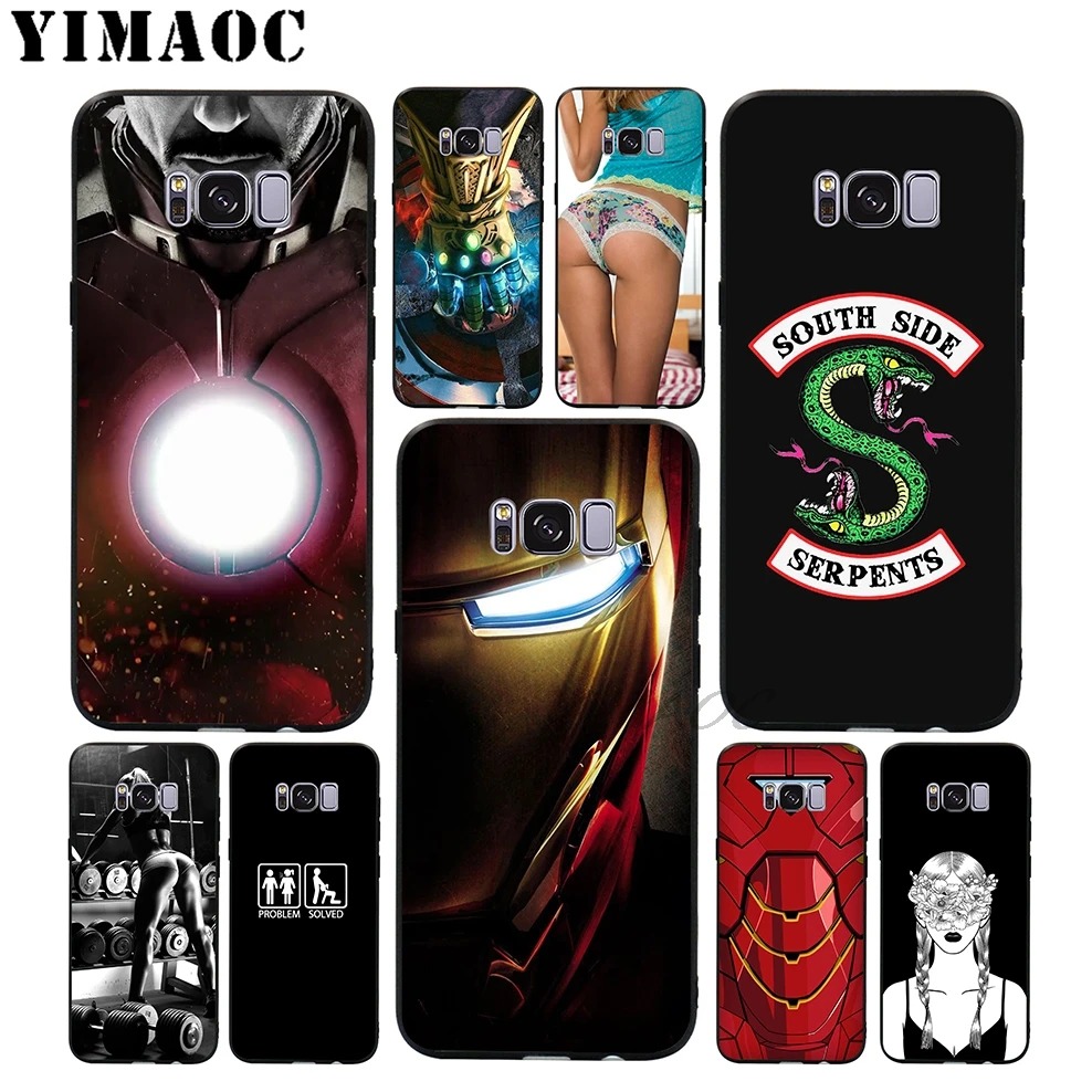 YIMAOC Железный задник забавные очки мягкий чехол для Samsung Galaxy S10 S10e S9 S8 A6 Plus S7 S6 Edge A7 A5