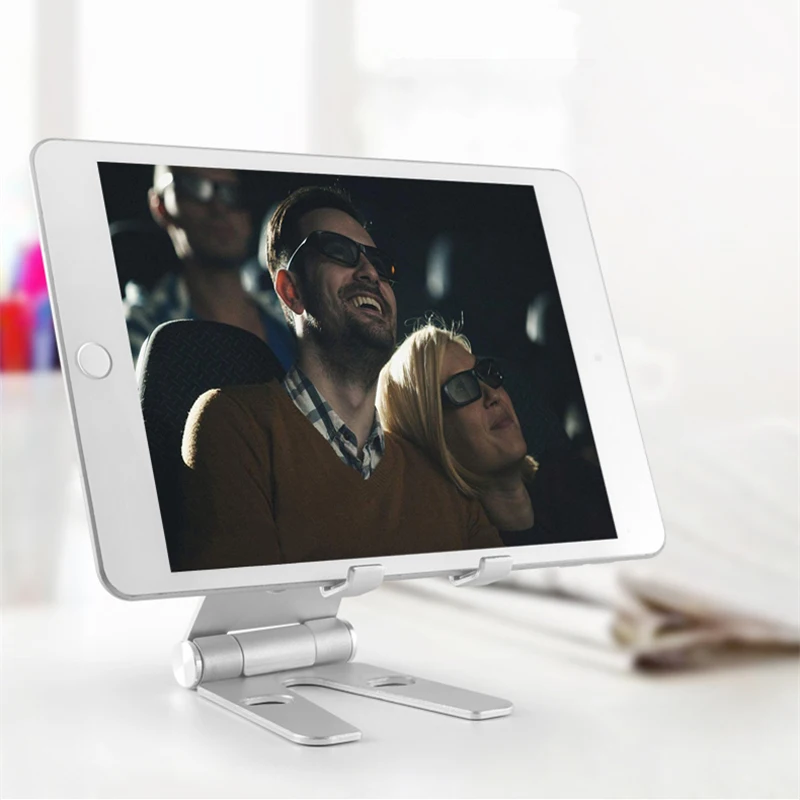 Aluminum Alloy Tablet Rotatable Holder for ipad Air mini 1/2/3/4 pro 9.7 10.5 12.9 Foldable Cell Phone Adjustable Stand Support