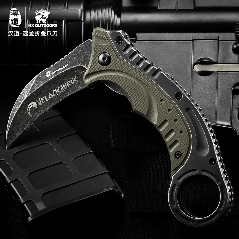 HX складной нож karambit для активного отдыха, охотничьи инструменты cs go, карманный нож, ganzo, тактические ножи для повседневного использования, инструмент для кемпинга